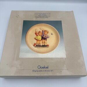 Goebel Hummel 1985 Anniversary Plate Auf Wiedersehen Hum 282 West Germany Boxed